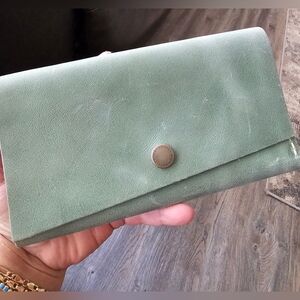 Portland Leather Green Wallet